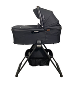 secondhand Nuna Demi Grow Bassinet + Stand, 2023, Caviar