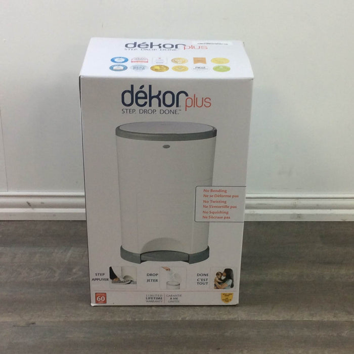 secondhand Diaper Dekor Plus Diaper Pail, White