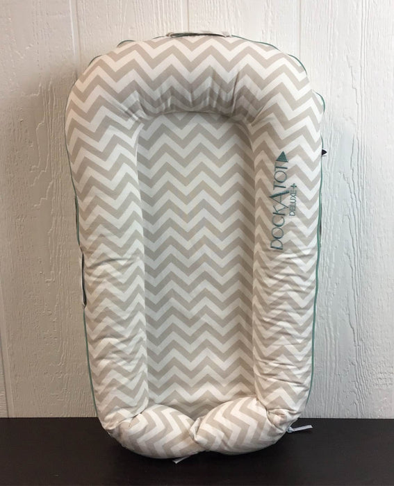 Shop DockATot Deluxe+ Dock, Silver Lining (Chevron) at Goodbuygears