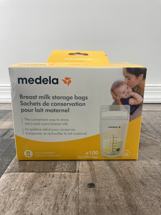 used Medela Milk Storage Bags, 100 Count