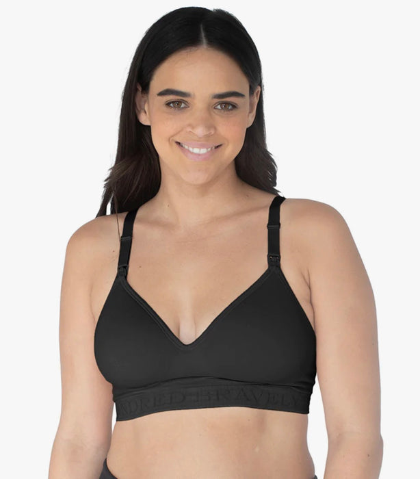 used Kindred Bravely Signature Sublime Contour Nursing & Maternity Bra, X-Large, Regular, Black