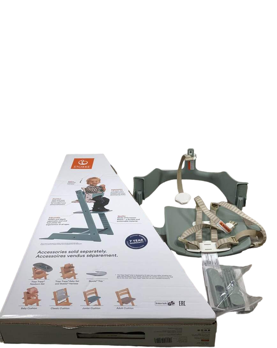 Shop Stokke Tripp Trapp High Chair With Baby Set, Glacier Green at Goodbuygears