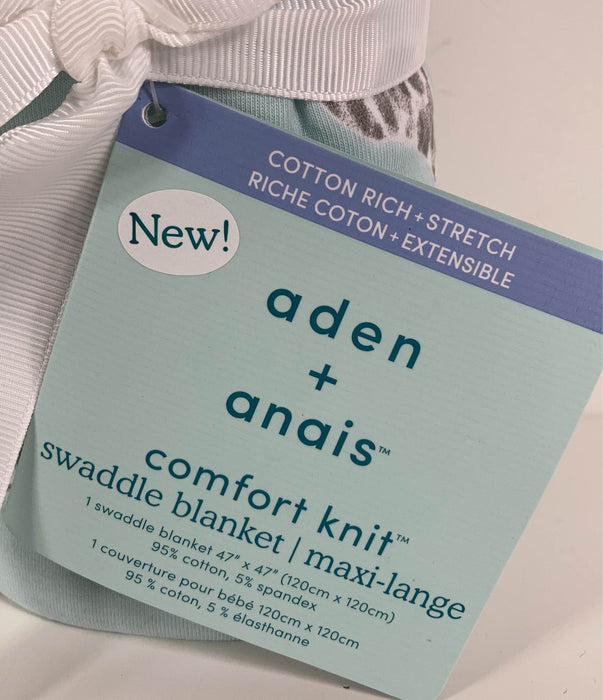 Shop Aden + Anais Comfort Knit Swaddle Blanket, Jade Giraffes at Goodbuygears
