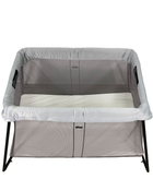 Shop BabyBjorn Travel Crib Light Bundle with Fitted Sheet, Silver at Goodbuygears