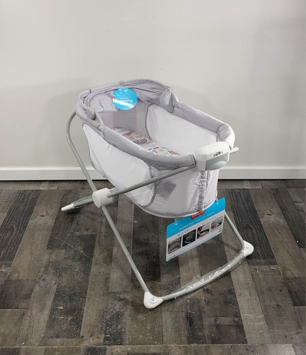 Shop Fisher Price Soothing View Bassinet, Rainbow Showers at Goodbuygears