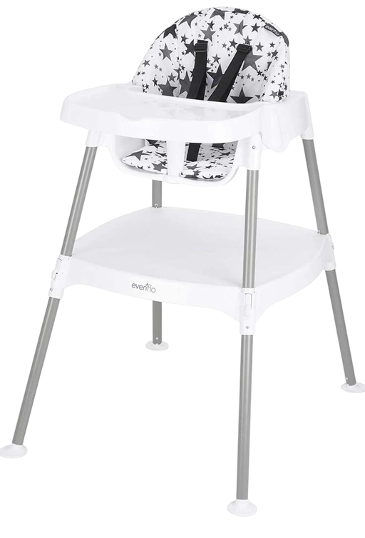 Shop Evenflo 4-in-1 Eat & Grow Convertible High Chair, Pop Star White at Goodbuygears