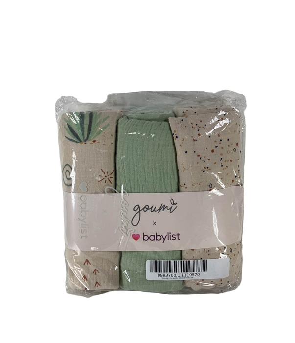 Shop Goumikids Muslin Swaddle Set 3 Pack, Cactus at Goodbuygears