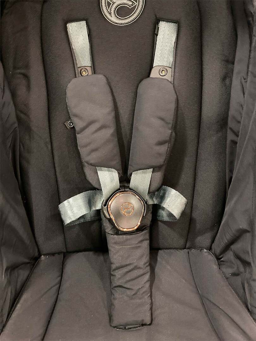 Shop Cybex Coya Stroller, 2023, Sepia Black, Rose Gold at Goodbuygears