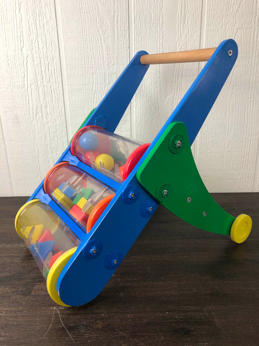 used Melissa & Doug Wooden Push Toy And Activity Walker