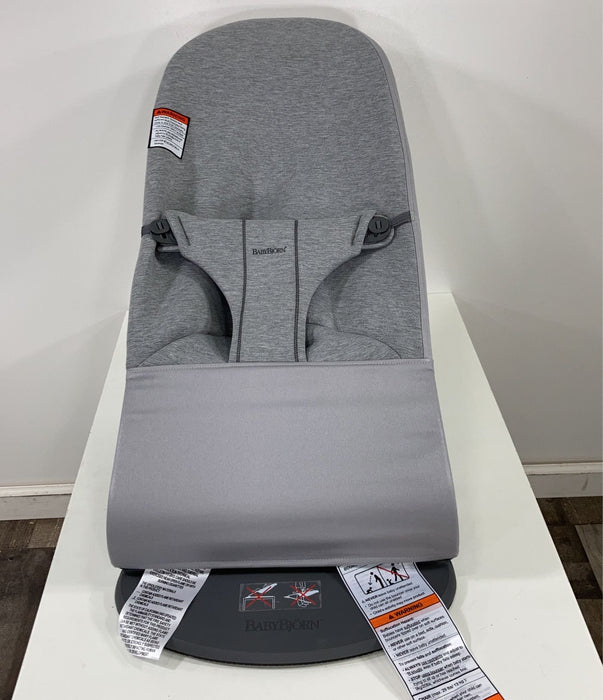 Shop BabyBjorn Bouncer Bliss, 3D Jersey, Light Grey at Goodbuygears