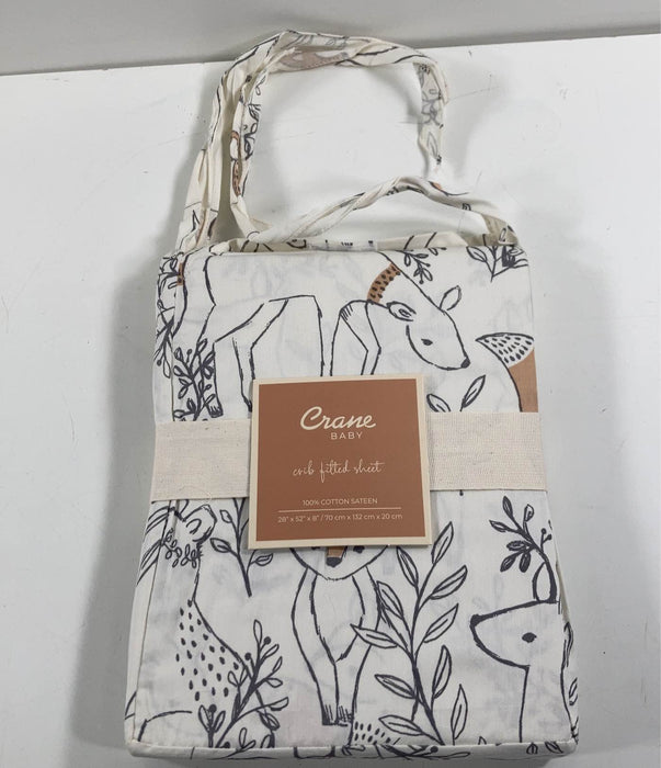Shop Crane Baby Crib Fitted Sheet, Ezra Woodland at Goodbuygears