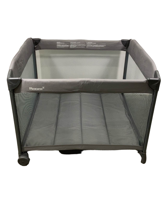 secondhand Joovy Room2 Playard, Charcoal