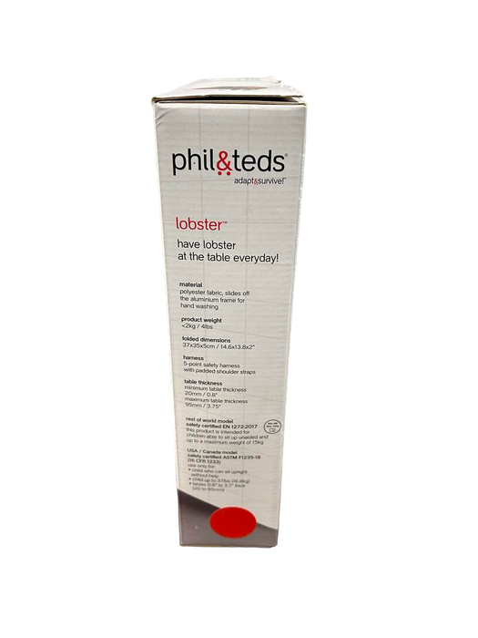 Shop Phil & Teds Lobster Hook On High Chair, Red at Goodbuygears