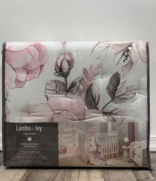 Shop Lambs & Ivy Four Piece Crib Set, Botanical Baby at Goodbuygears