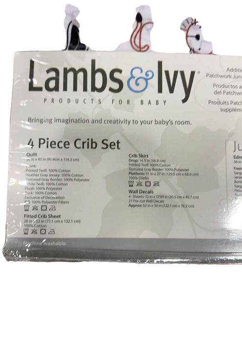 Shop Lambs & Ivy Four Piece Crib Set, Baby Jungle at Goodbuygears