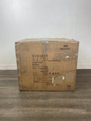 used Nursery Works Sleepytime Rocker, Taupe Leather With Walnut Legs