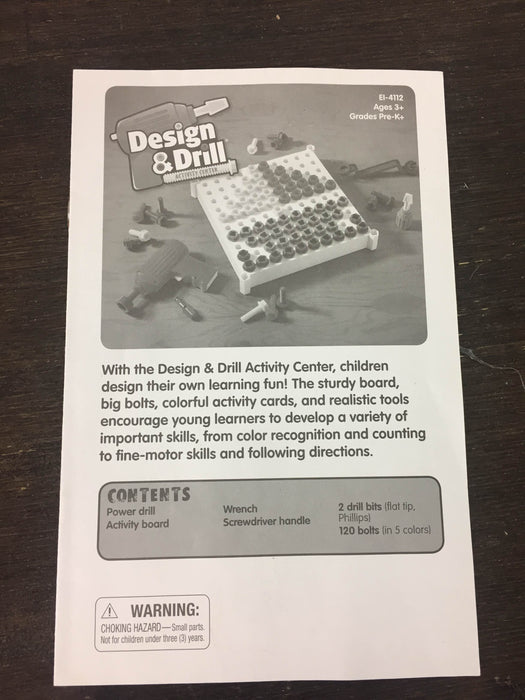 secondhand Educational Insights Design & Drill Activity Center