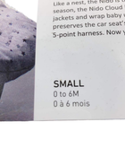 Shop 7 A.M. Enfant Nido Cloud, Heather Grey, Small (0-6 months) at Goodbuygears