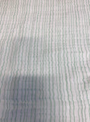 secondhand Aden + Anais Swaddle Blanket, Green Stripes