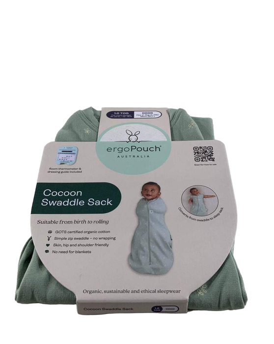 Shop ErgoPouch Cocoon Swaddle Bag, 1.0 TOG, 0000, Sage at Goodbuygears