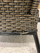 used Pier One Wicker Chair and Ottoman