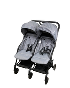 used Mompush Lithe Double Stroller, 2022, Grey