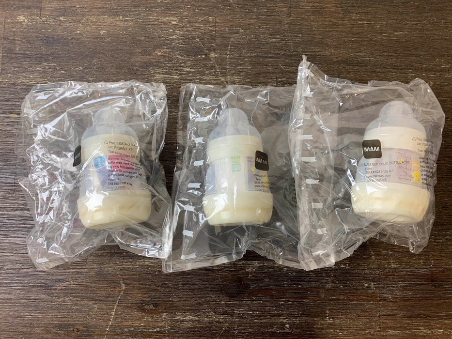 used BUNDLE MAM Baby Bottles