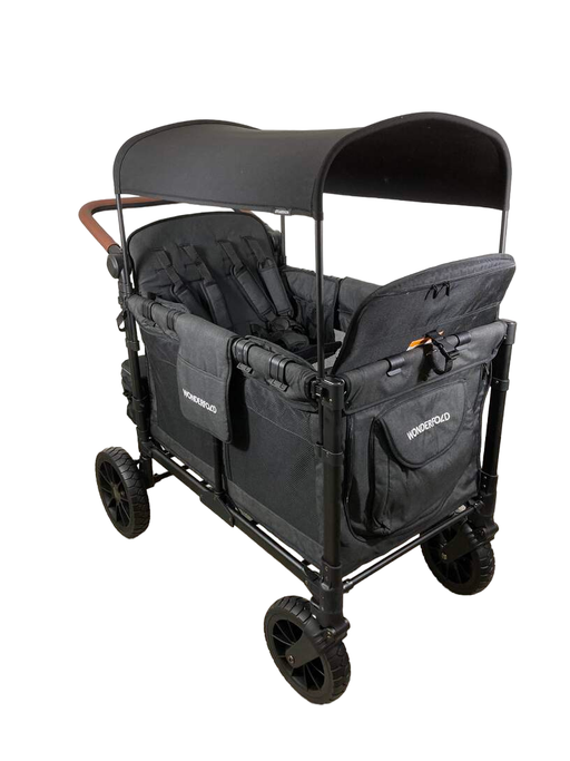Shop Wonderfold W4 Luxe Quad Stroller Wagon, Volcanic Black, 2023 at Goodbuygears