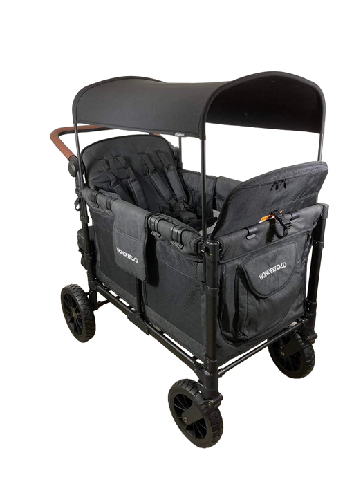 Shop Wonderfold W4 Luxe Quad Stroller Wagon, Volcanic Black, 2023 at Goodbuygears