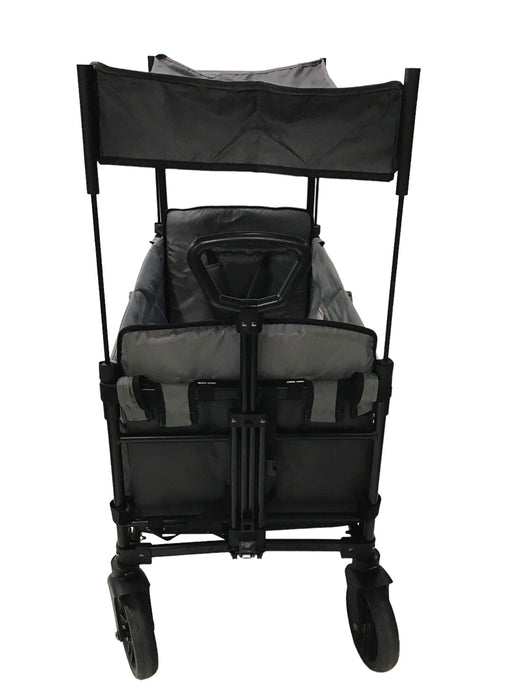 Shop Wonderfold X2 Push + Pull Double Stroller Wagon, 2021, Stone Gray at Goodbuygears