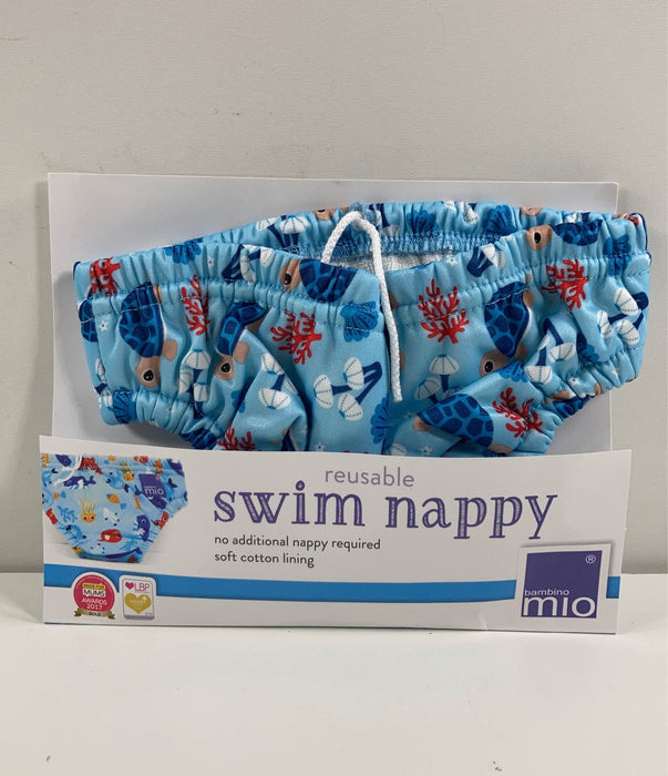 used Bambino Mio Swim Nappy, Small (up to 6 months), Turtle Bay