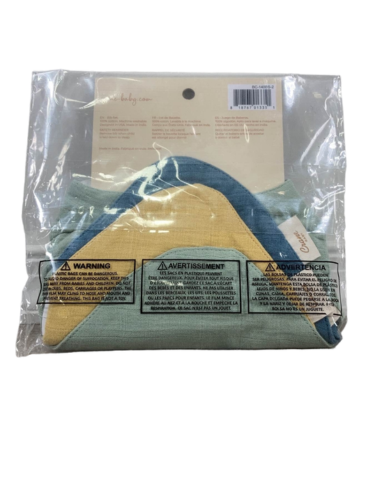 Shop Crane Baby Muslin 3 Piece Bib Set, Riverstone at Goodbuygears