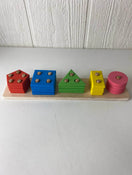 used Wooden Shape Sorter Activity Board