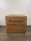 secondhand Babyletto Cali Pillowback Swivel Glider, Grey Eco-Weave