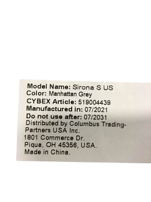Shop Cybex Sirona S With SensorSafe Convertible Car Seat, 2021 at Goodbuygears