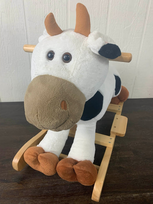 used Trademark Happy Trails Plush Rocking Animal, Connie Cow