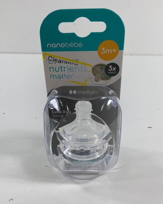 used Nanobébé Nipples, 2 Pack, Medium