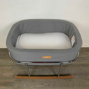 secondhand Baby Castle Rocking Cradle, Gray