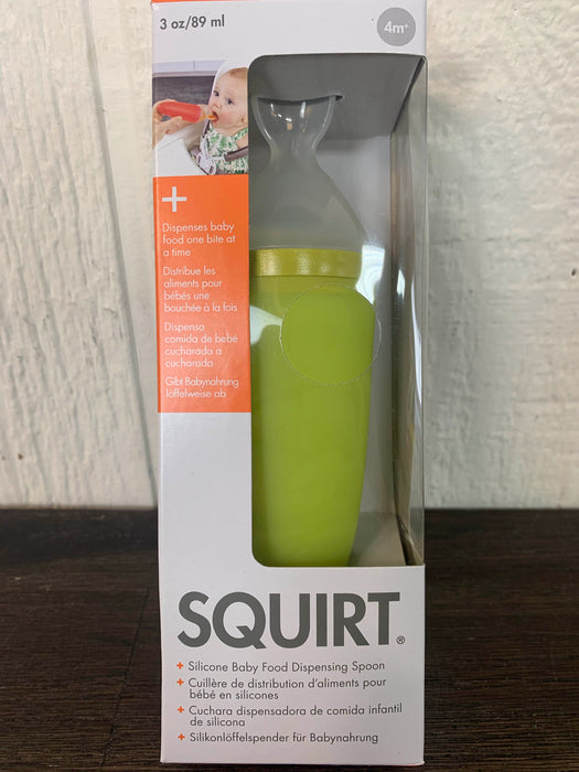 used Boon Squirt Silicone Baby Food Dispensing Spoon