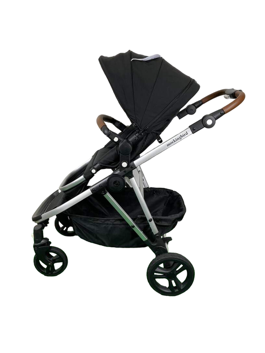 Shop Mockingbird Single to Double 2.0 Stroller, 2023, Silver with Penny Leather, Watercolor Drops, Black at Goodbuygears