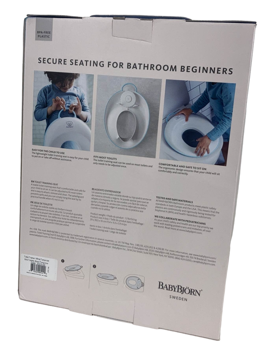 secondhand BabyBjorn Toilet Training Seat, White/Turquoise