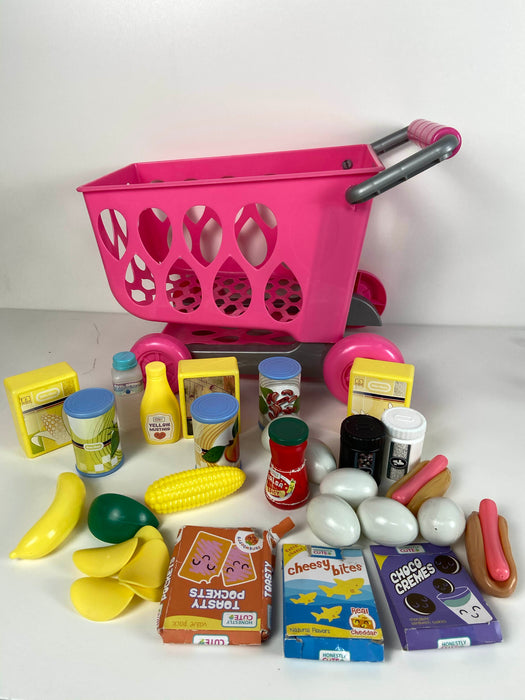 used BUNDLE Play Food, With Grocery Cart