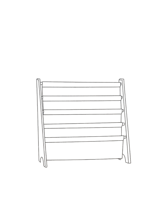 Shop 3 Sprouts Book Rack, Cream at Goodbuygears