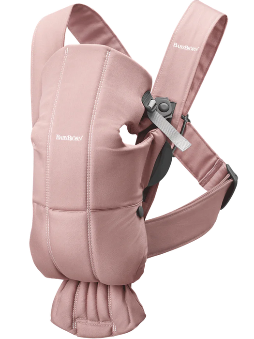 Shop BabyBjorn Baby Carrier Mini, Dusty Pink Woven at Goodbuygears
