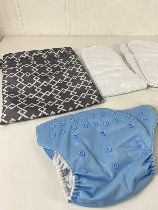 secondhand BUNDLE Cloth Diapers, And Wetbag