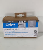 used Qdos Self-Closing Outlet Cover, 3 Pack
