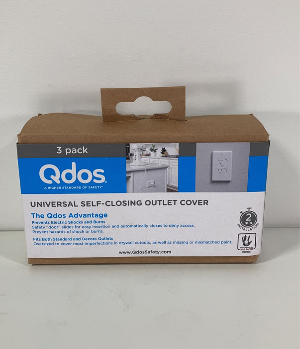 used Qdos Self-Closing Outlet Cover, 3 Pack