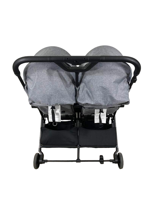 Mompush Lithe Double Stroller, 2022, Grey