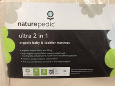 secondhand Naturepedic Classic 150 Seamless 2-stage Organic Baby & Toddler Mattress