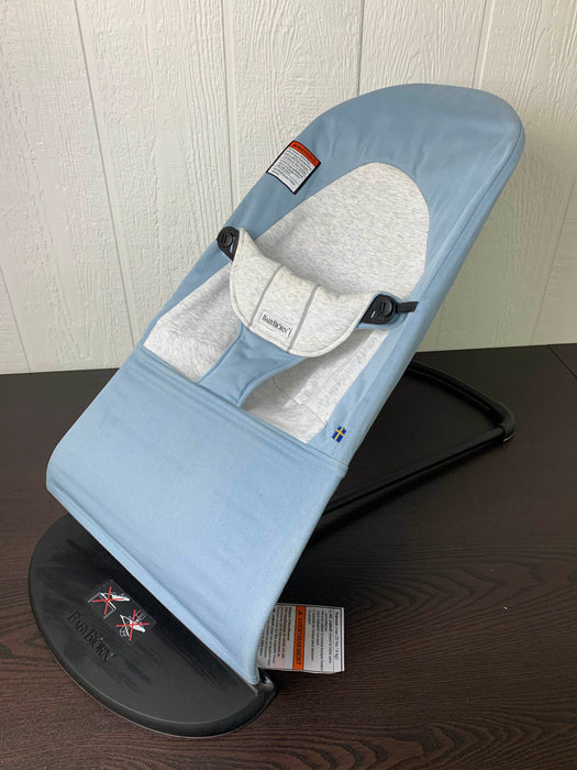 Shop BabyBjorn Bouncer Bliss, Dove Blue, 3D Jersey at Goodbuygears